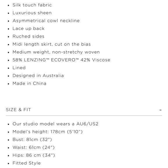 Giorgia Asymmetrical Bias Cowl Midi Dress - Picture 6 of 8